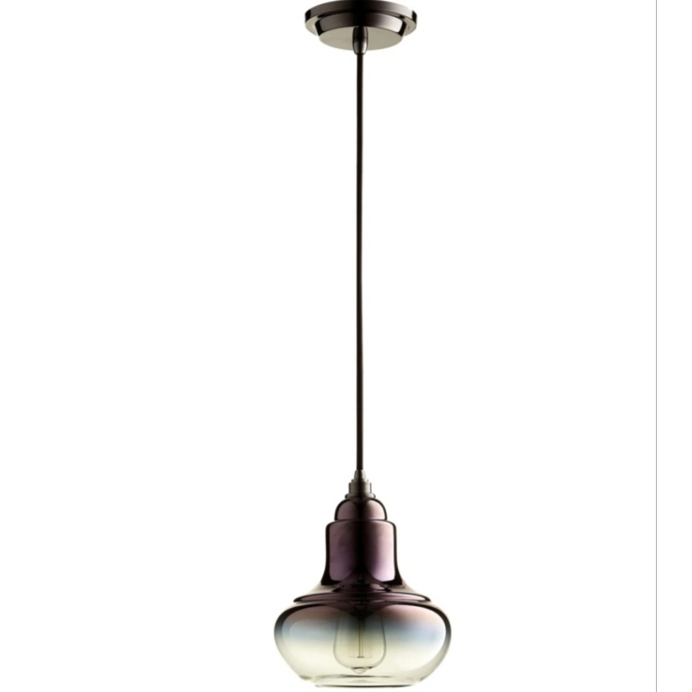 PENDANT LIGHT by CYAN DESIGN CAMILLE Gunmetal BRAND-NEW boxed